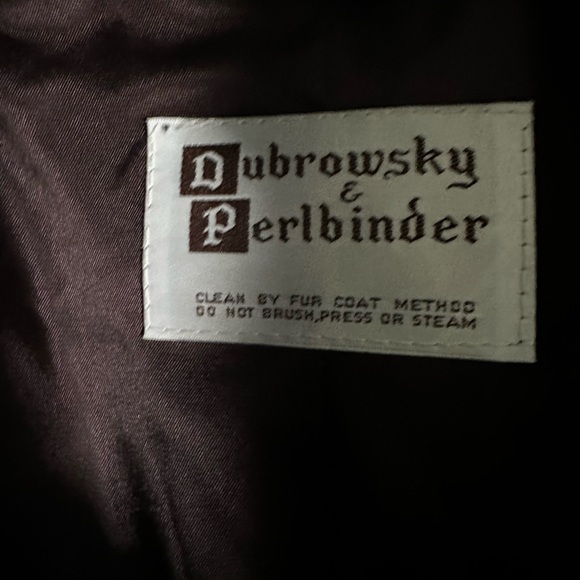 Vintage Dubrowsky & Perlbinder Faux Mink Fur Mini Coat, Dark Brown - Picture 8 of 8